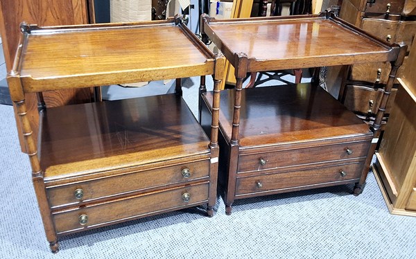 Lot 309 - PAIR OF BEDSIDES