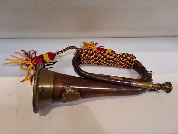 Lot 1304 - MODERN BRASS BUGLE