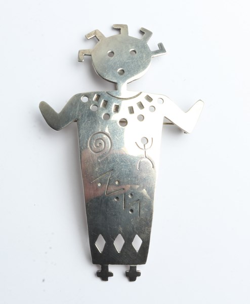 Lot 1091 - SILVER PENDANT/BROOCH