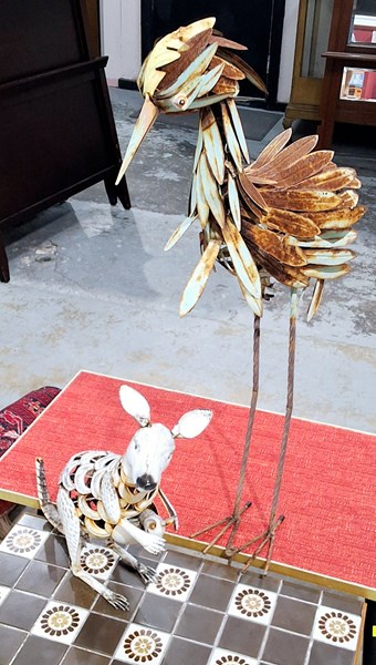 Lot 403 - RUSTIC ANIMAL FIGURES