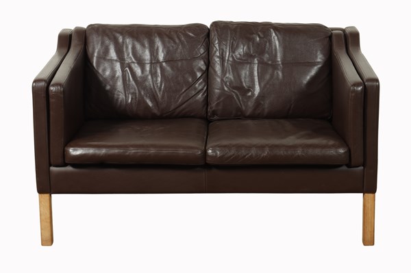 Lot 36 - DANISH LEATHER LOUNGE