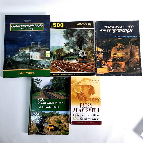Lot 1484 - BOOKS ABOUT TRAINS