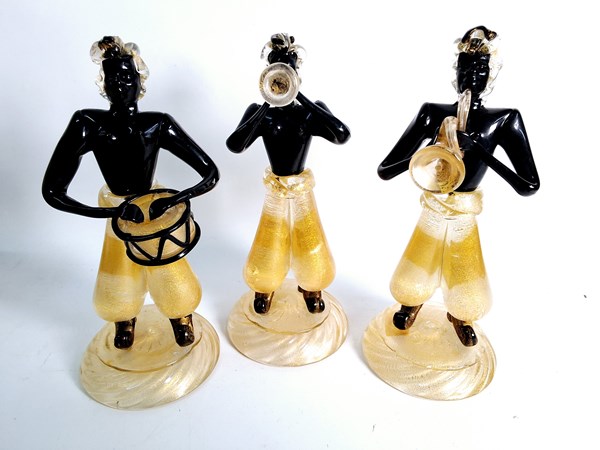 Lot 1219 - MURANO GLASS MUSICIANS