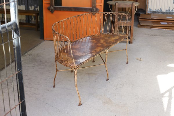 Lot 410 - IRON BENCH