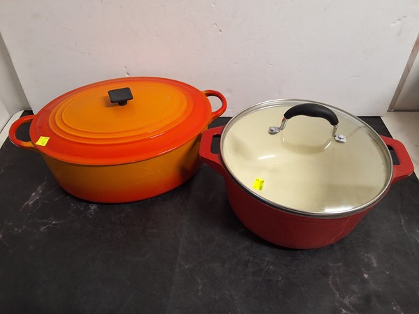 Lot 1491 - COOKING POTS