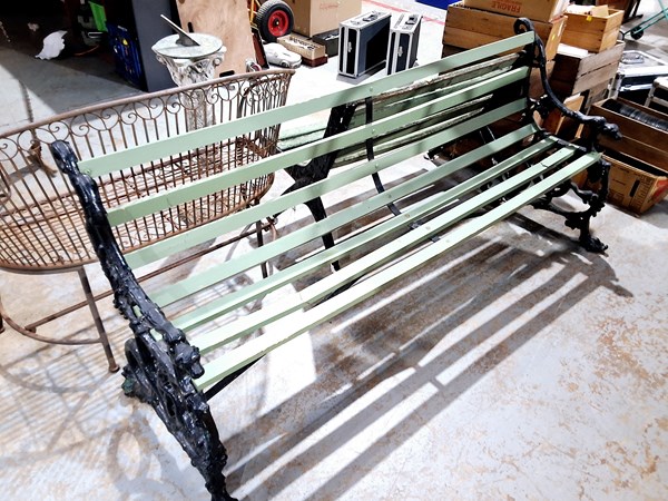 Lot 393 - GARDEN BENCH