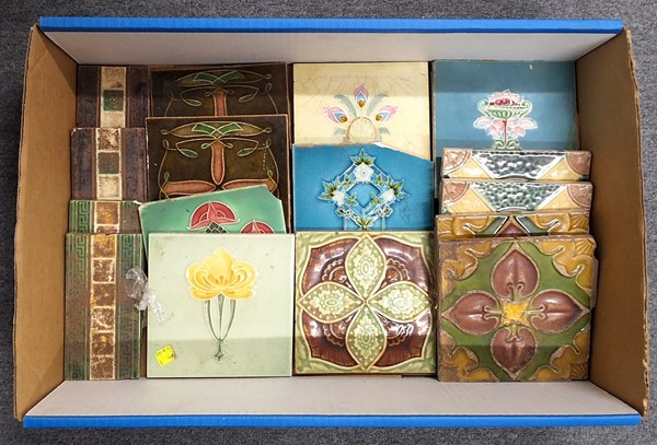 Lot 1410 - TUBE-LINED TILES