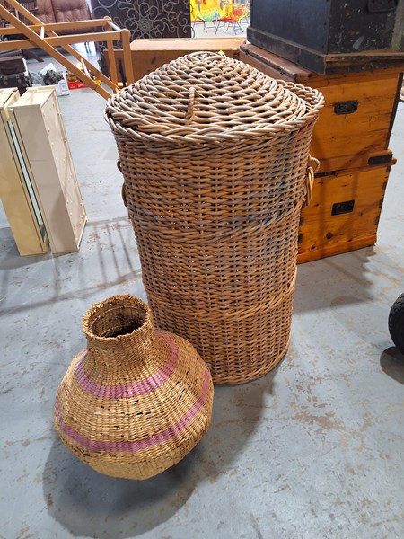 Lot 196 - CANE BASKETS