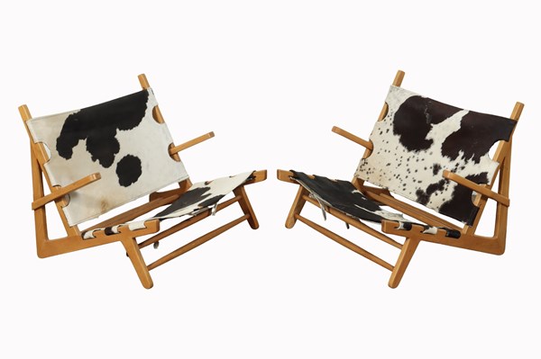 Lot 62 - PAIR OF LOWLINE ARMCHAIRS