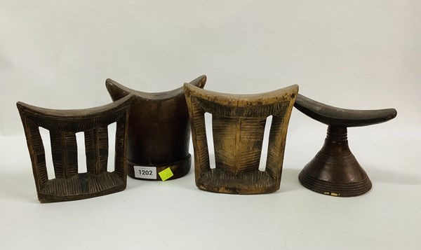 Lot 1202 - TIMBER HEADRESTS