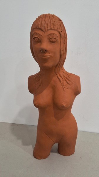 Lot 1170 - TERRACOTTA FIGURE