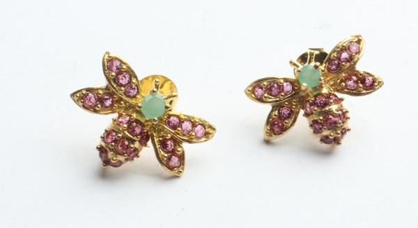Lot 1017 - BEE EARRINGS