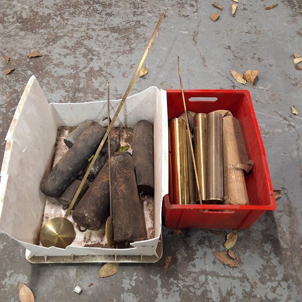 Lot 224 - CLOCK WEIGHTS & PENDULUMS