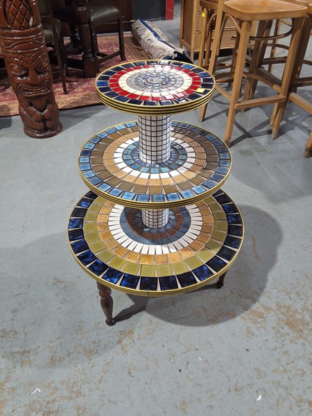 Lot 424 - MOSAIC TABLE