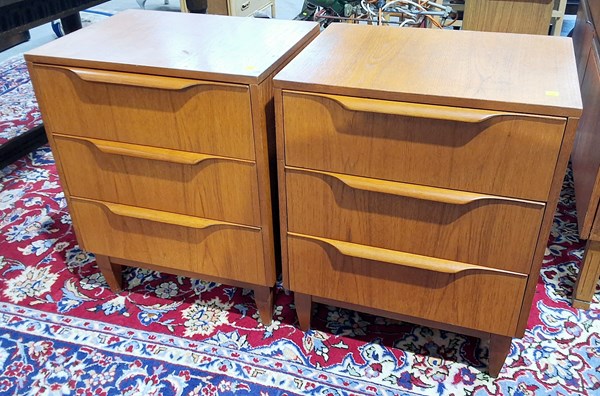 Lot 341 - PAIR OF BEDSIDES