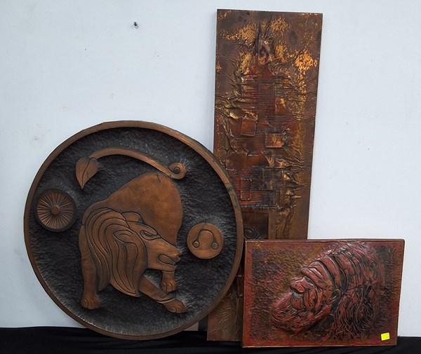 Lot 1461 - COPPER WALL ART