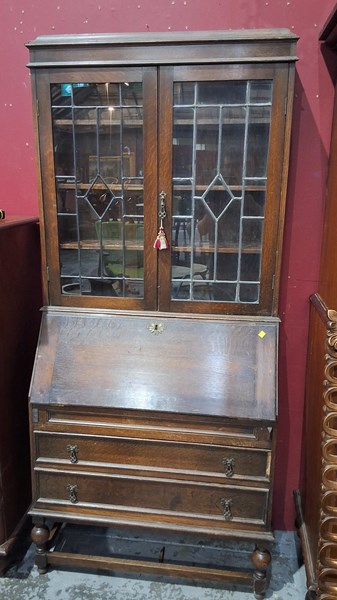 Lot 52 - BUREAU BOOKCASE
