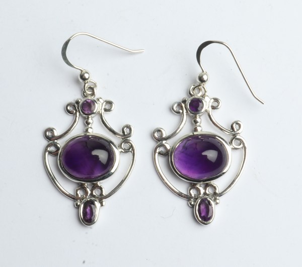 Lot 1027 - SILVER EARRINGS