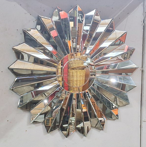 Lot 378 - CONTEMPORARY WALL MIRROR
