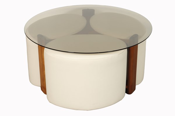Lot 126 - FONDUE TABLE SET