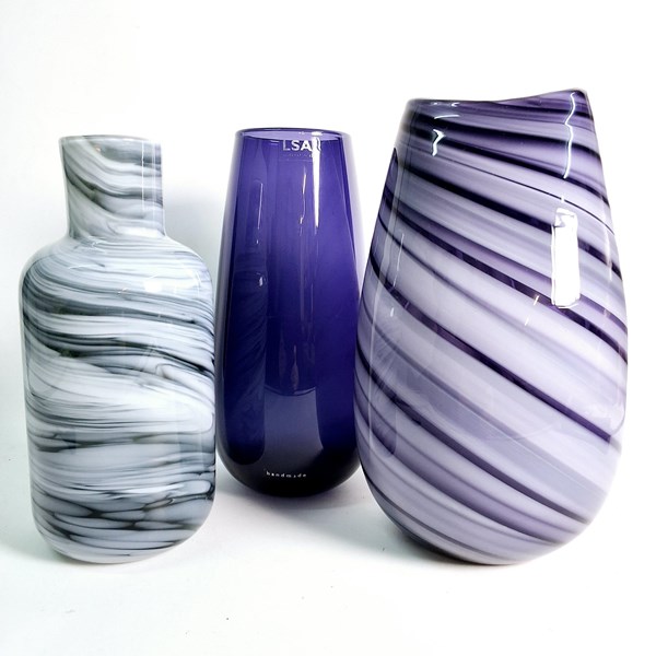 Lot 1345 - GLASS VASES