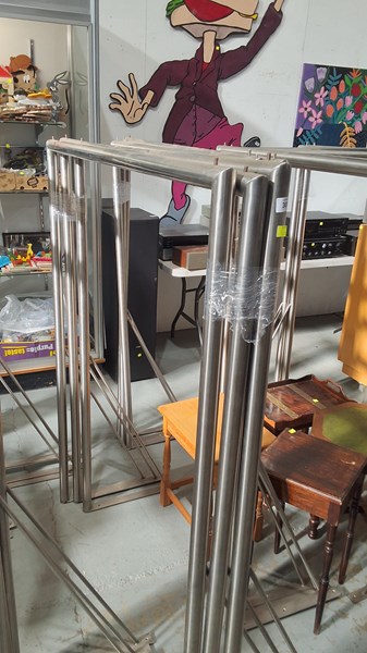 Lot 301 - CLOTHES RACKS