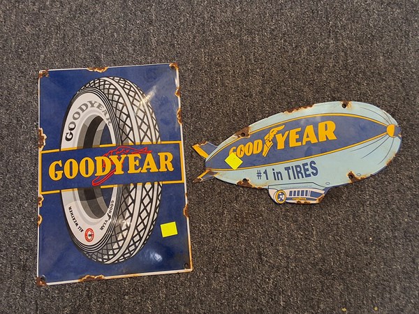Lot 1233 - VINTAGE STYLE ENAMEL SIGNS