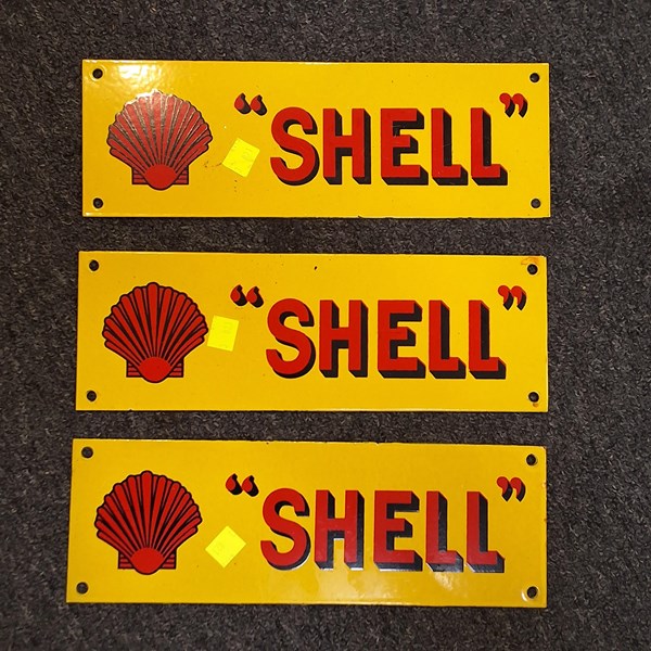 Lot 1244 - VINTAGE STYLE ENAMEL SIGNS