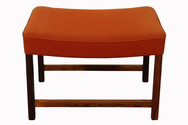 Lot 195 - ROSEWOOD FOOTSTOOL