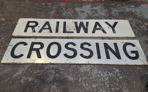 Lot 436 - RAILWAY SIGNS
