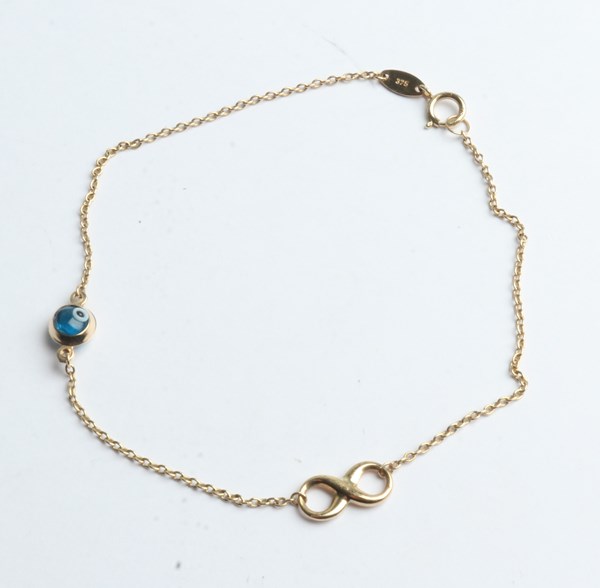 Lot 1014 - GOLD ANKLET