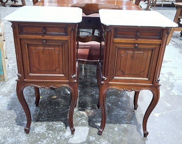 Lot 154 - PAIR OF BEDSIDES
