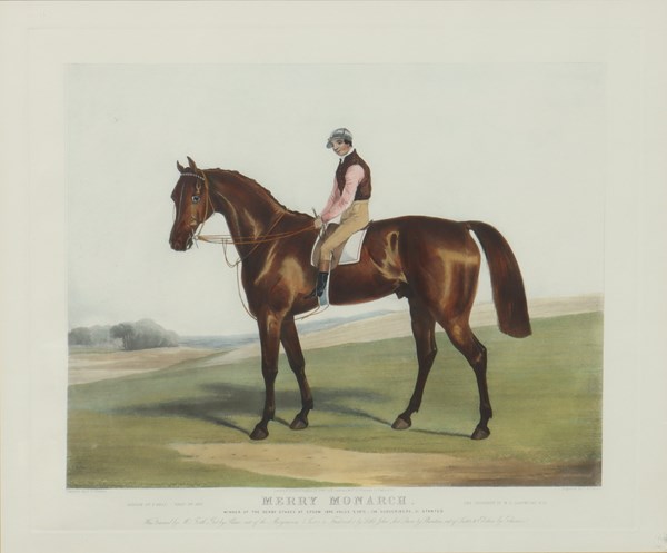 Lot 93 - FRAMED LITHOGRAPH (1845)