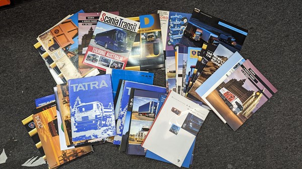 Lot 1219 - TRUCK AND BUS SALES BROCHURES