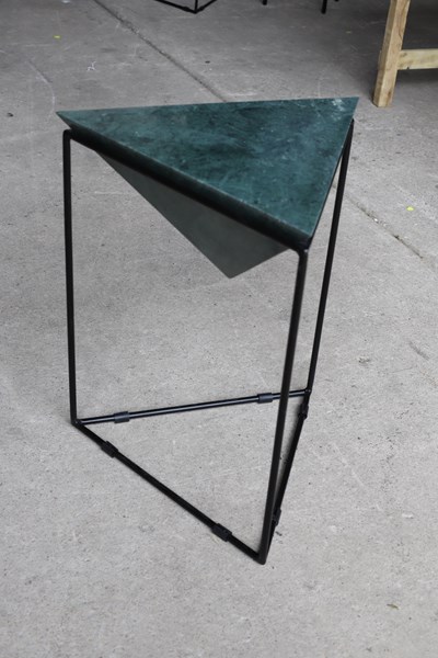 Lot 134 - MARBLE SIDE TABLE