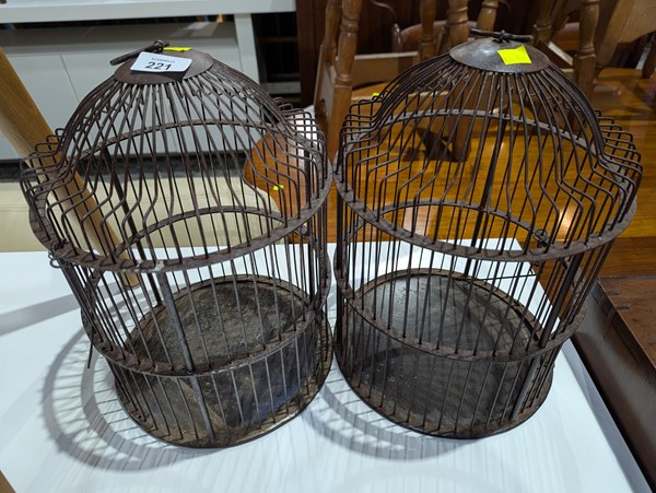 Lot 221 - BIRD CAGES