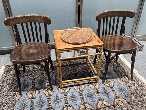 Lot 316 - TABLE AND CHAIRS