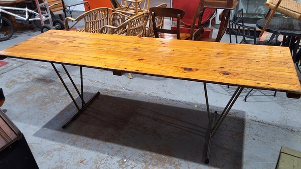 Lot 298 - TRESTLE TABLE