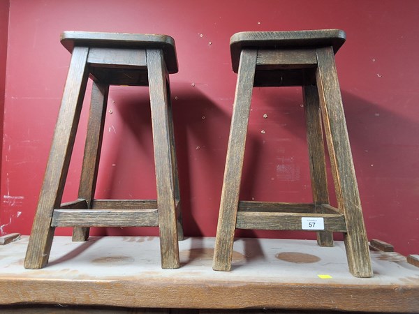 Lot 57 - CHILD'S STOOLS