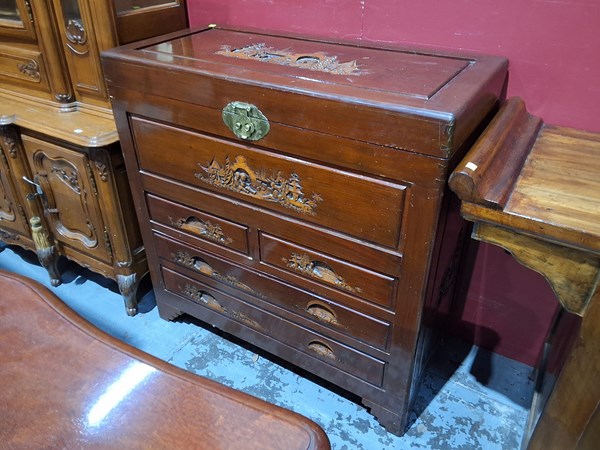 Lot 37 - CAMPHORWOOD CHEST