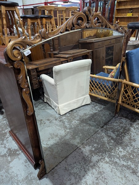 Lot 168 - OVERMANTLE MIRROR