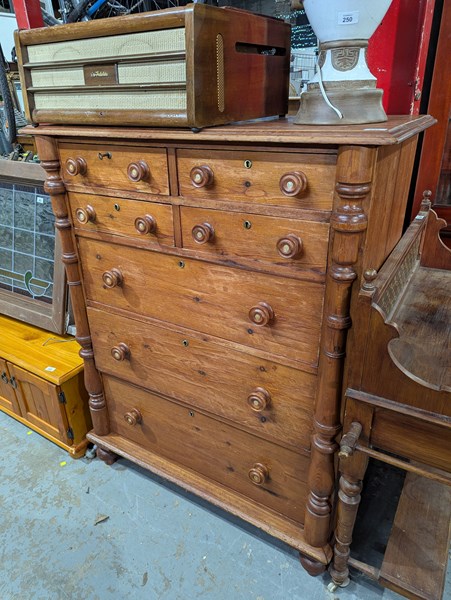 Lot 249 - CHEST OF DRAWERS