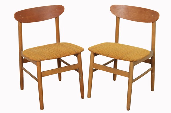 Lot 27 - PAIR OF DINING CHAIRS