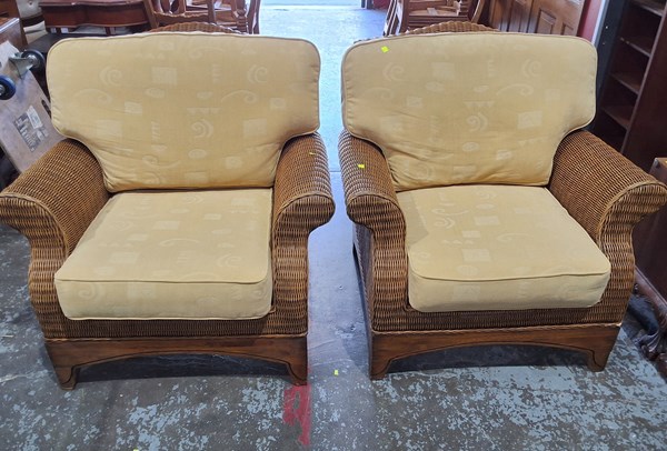 Lot 171 - PAIR OF ARMCHAIRS