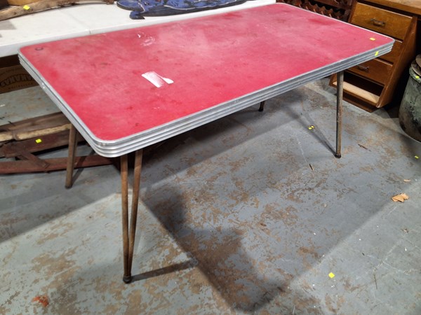 Lot 304 - VINTAGE TRESTLE TABLE