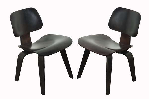 Lot 217 - PAIR OF LCW CHAIRS