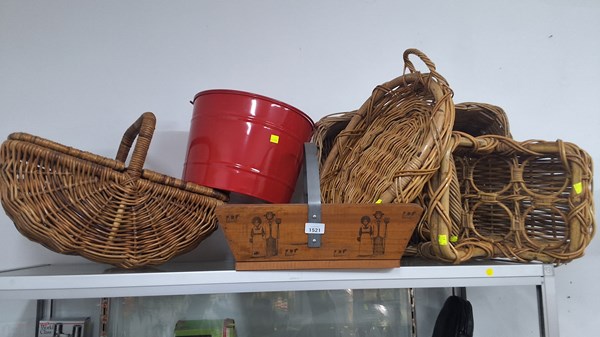 Lot 1521 - CANE BASKETS