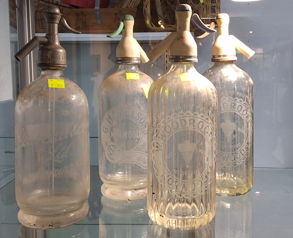 Lot 1546 - VINTAGE SODA SYPHONS