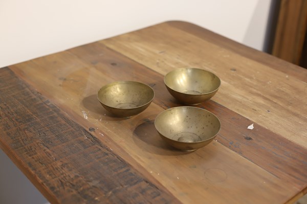 Lot 55 - BRASS BOWLS