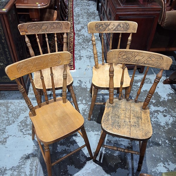 Lot 218 - DINING CHAIRS